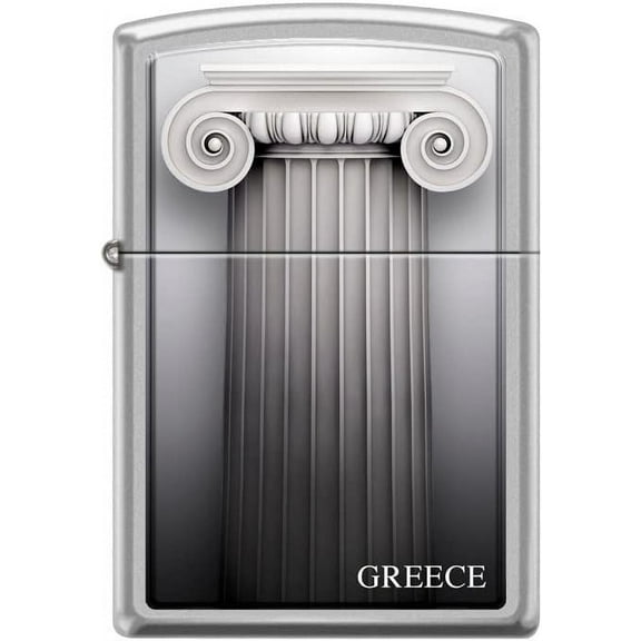 Zippo Lighter- World Country Map Flag Windproof Lighter (Greece Z5375)