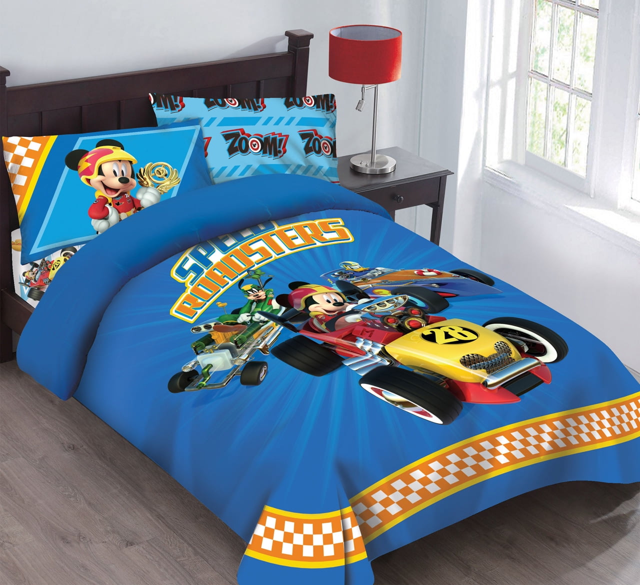 Disney Mickey Mouse Speed Roadster Licensed Comforter Set Set W