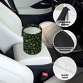 thumbnail image 6 of Round Car Trash Can 7×5.9in Waterproof, Durable, Not Easy To Fade, Easy To Install And Disassemble To Prevent Interior Pollution Green Four-Leaf Clover, 6 of 7