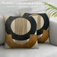 thumbnail image 3 of Orinice  Throw Pillow Covers,Linen Decorative Modern Pillow Cases Mid-Century Classical Square Pillowcases,18x18 Inches Cushion Covers for Sofa Couch Bed Car, 3 of 5