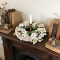 thumbnail image 4 of Artificial Wildflower Floral Wreath, Multi-Flower Candle Holder Decor, Wedding Party Table Ornament, Photo Prop for Home Living Room Desktop Decoration, 4 of 6