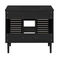 thumbnail image 7 of Bron 36" Freestanding Bathroom Vanity in Black Oak with Black Sink Top, 7 of 7