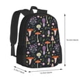 thumbnail image 3 of Daiia Mushrooms Backpack for Men and Women -Durable Backpack Large Capacity, Water-Resistant Bag with Adjustable Straps and Laptop Compartment, 3 of 9