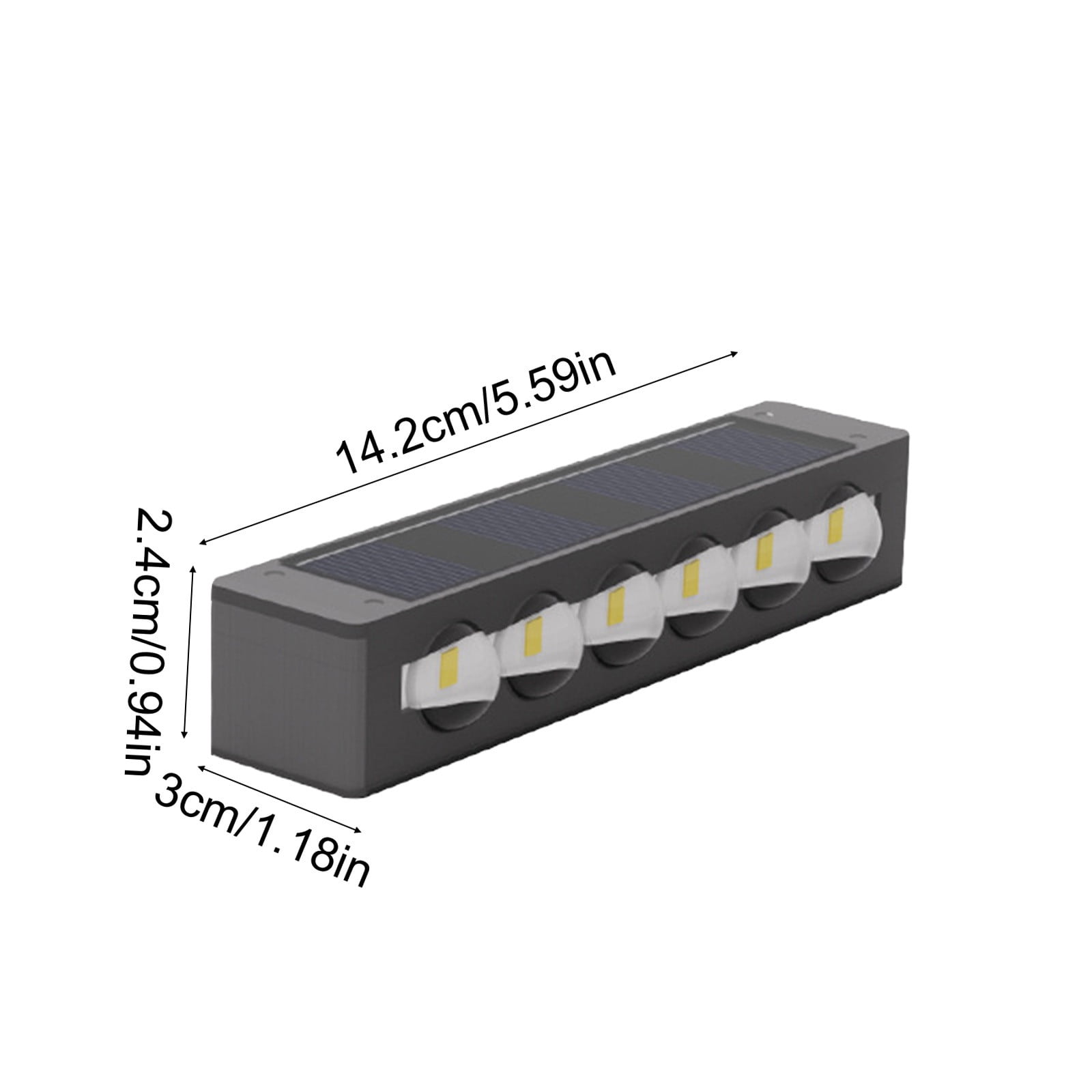 Outdoor Solar Wall Lights, Waterproof Exterior Lighting Fixtures, 12 Led Up and Down Illumination for Garden, Patio, Fence, Pathway, 4-Pack