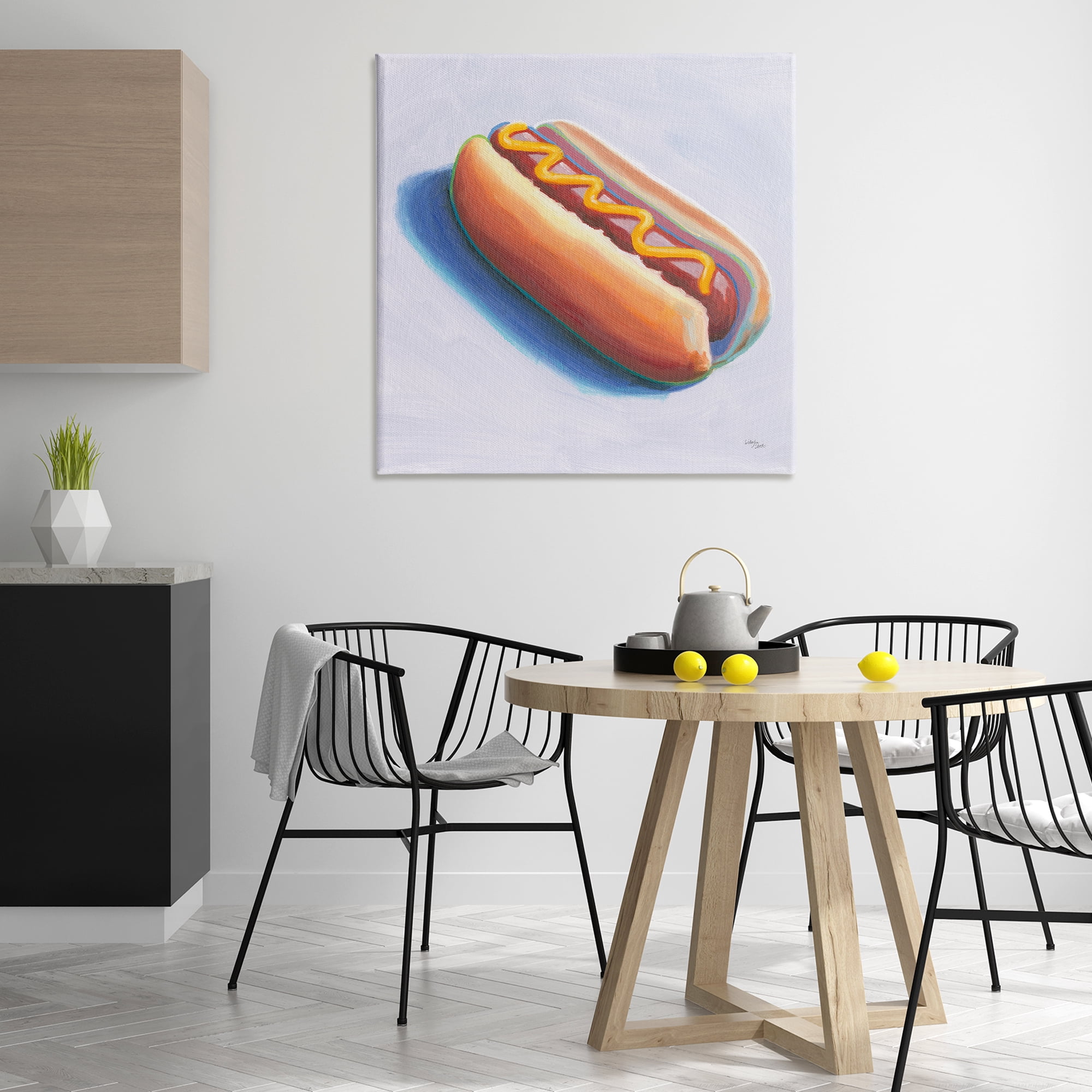 Stupell Industries Hot Dog with Mustard Food & Beverage Painting