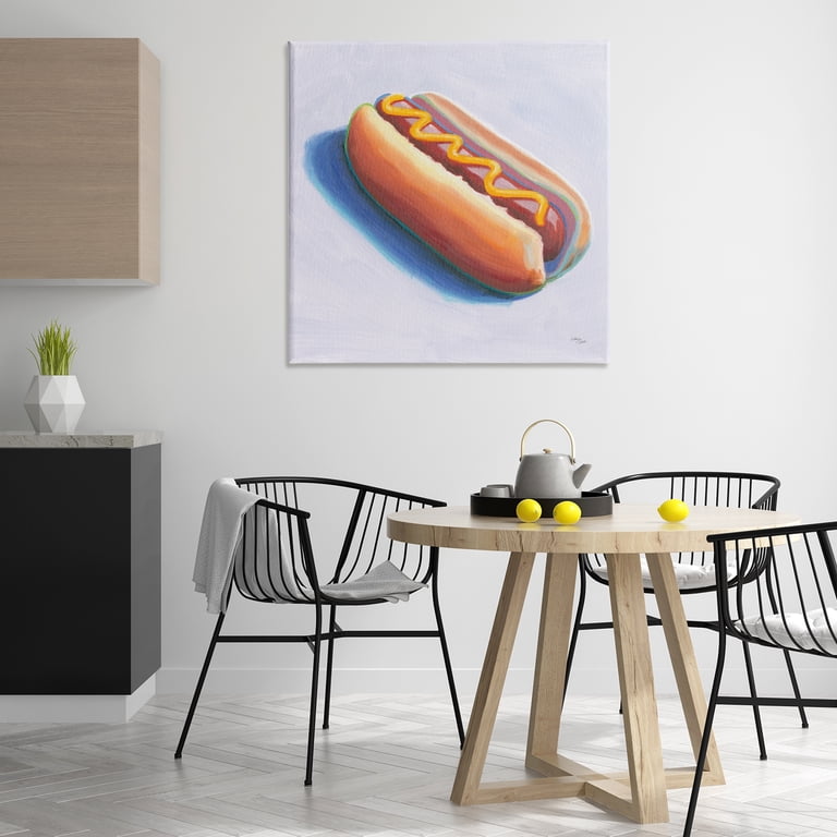 Stupell Industries Hot Dog with Mustard Food & Beverage Painting