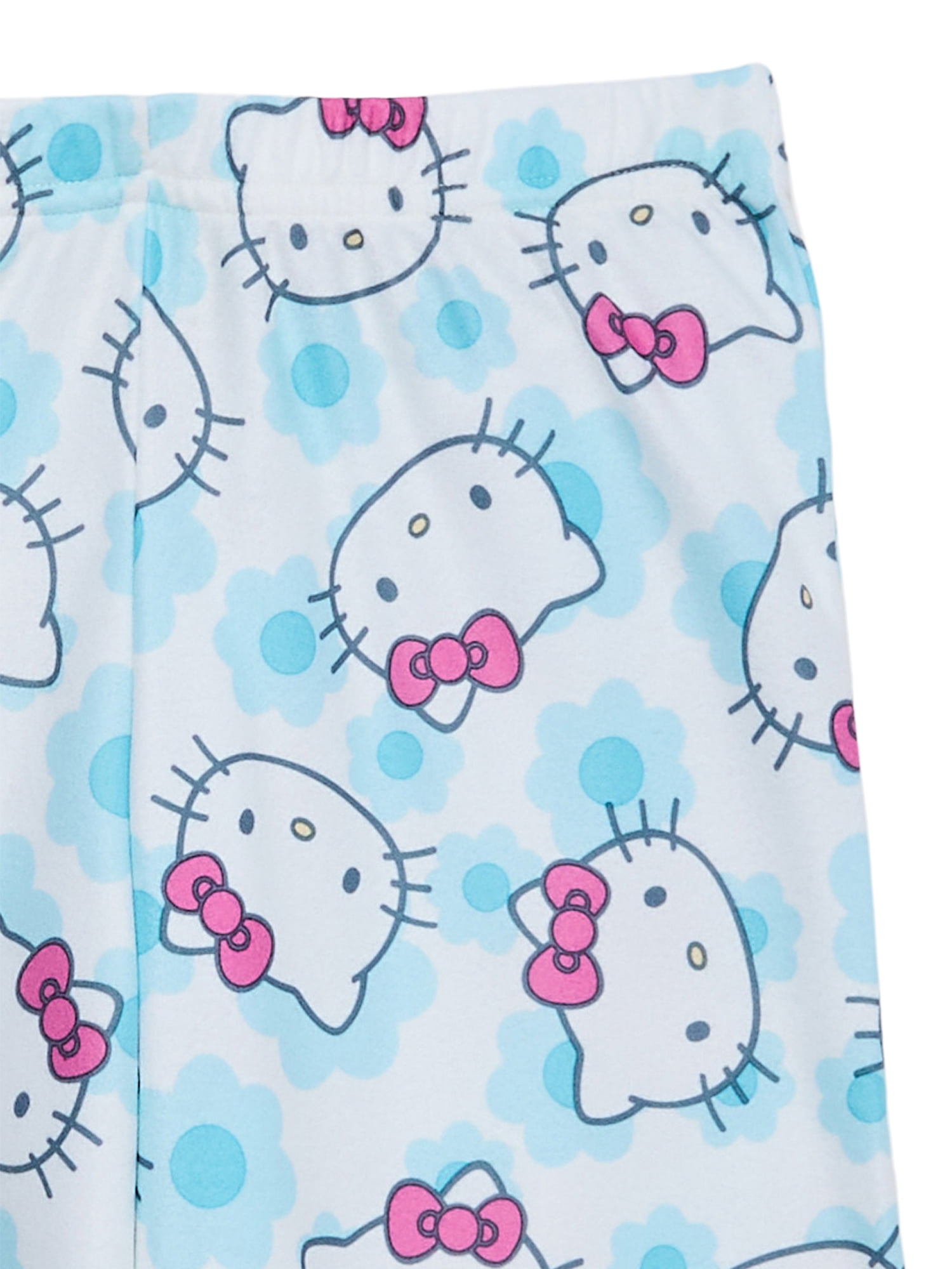 Hello Kitty Girls Long-Sleeve Button-Front Top and Pants Pajama Set, 2-Piece, Sizes 4-16