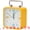 Yellow, variant on Unique Bargains 1pc Metal Casing Alarm Clock with Handle 3.3" x 1.8" x 4.5" Blue