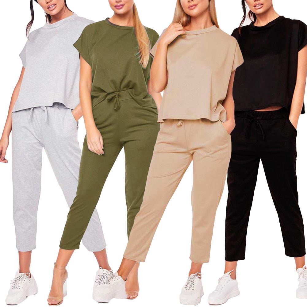 short sleeve jogging suit