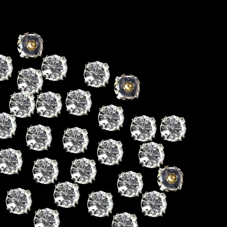 Cheap 200 Pieces Diamante Sew On Crystals Rhinestone Beads Embellishment  7mm