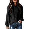 thumbnail image 2 of Lightweight Hoodies for Women 2025 Long Sleeve Plain Hooded Sweatshirt Pullover Tops Fall Outfits, 2 of 6