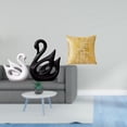 thumbnail image 2 of Escultura de pareja de cisnes de y elegante funda de cojín para sofá, oficina, hogar, sala de estar, dormitorio, coche, decoración, funda de, 2 of 8