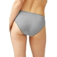 thumbnail image 2 of Tommy Bahama Gingham Reversible Hipster Bikini Bottoms, Black/White, Large, 2 of 3