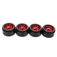 thumbnail image 4 of 4 Pcs Pneu de Voiture RC Moyeu de Voiture RC, Jante de Piste RC, Moyeu de Roue Véhicules RC Crawler pour Modèle de Voiture RC 1:10 Voiture RC Noir et Rouge, 4 of 8