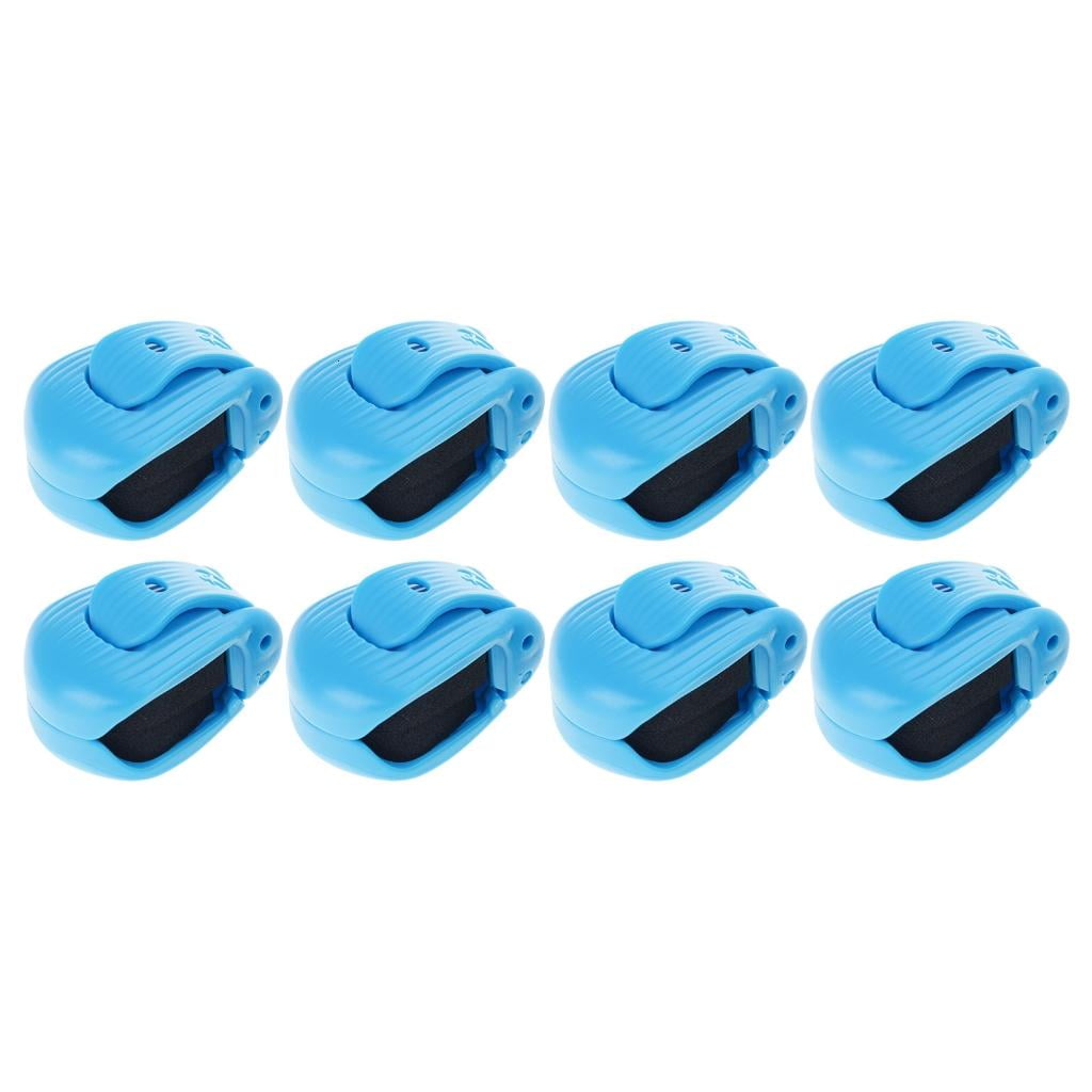 Lerpwige 2/4/6/8pcs Fishing Rod Holder Clip Poles Bundler with Hook Storage Keeper