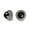 Black, variant on Bling Jewelry Womens Balinese Button Style Clip-On Earrings with Simulated Black Onyx for Non Pierced