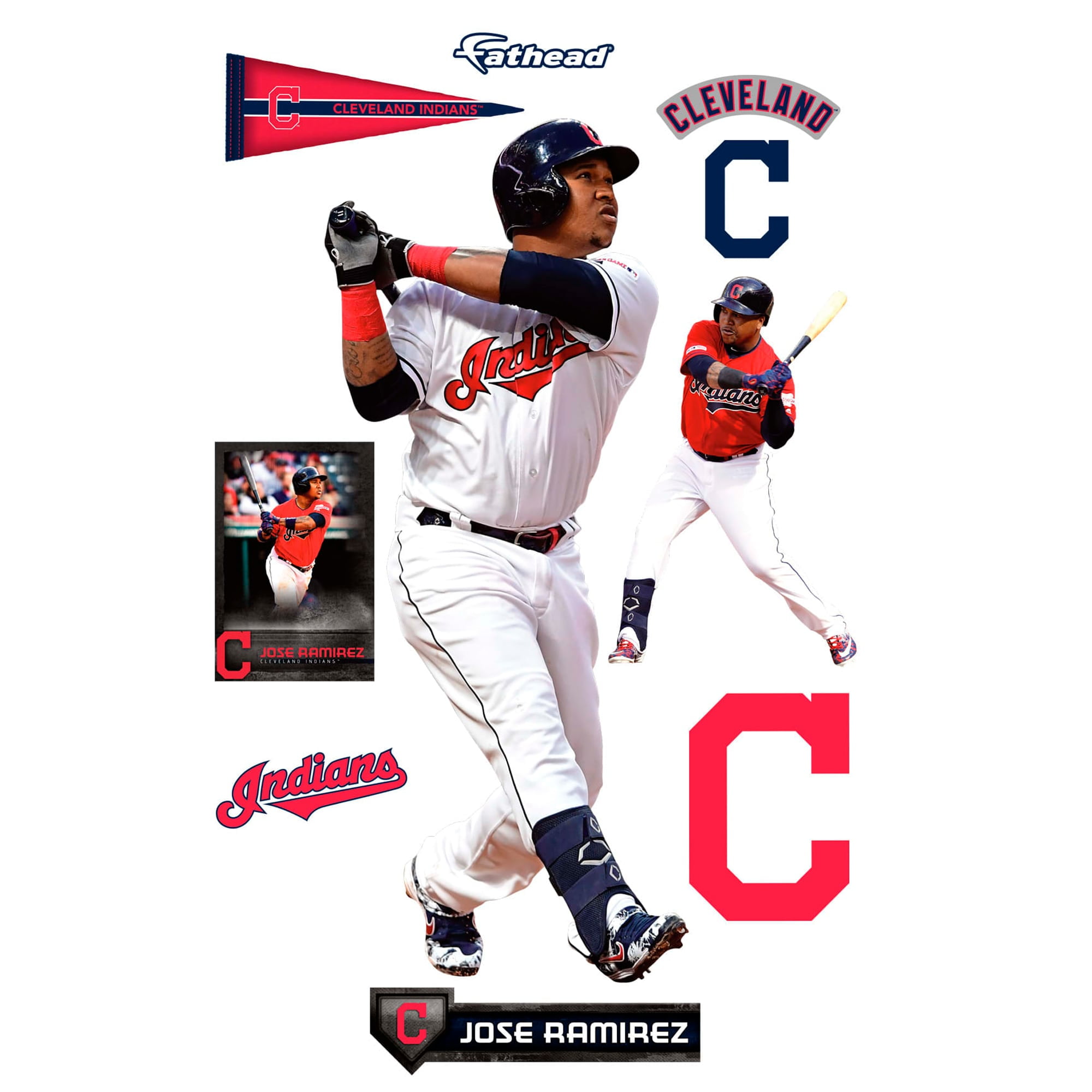 Cleveland indians baseball sports sticker decall 