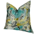 thumbnail image 5 of Thomas Collection Turquoise Gray Yellow Teal Floral Decorative Pillow - 11128, 5 of 5