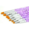 thumbnail image 2 of Jargod 7-Piece Acrylic Nails Metal Nail Art Brush Set with 7 Different Sizes, Multicolor, 2 of 4