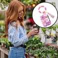 thumbnail image 4 of Other Accessories ID Bag Silicone Bracelet Floral Folding Card Holder Printed Leather Wallet Keychain with Floral Wallet Card Holder Including Keychain, 4 of 5