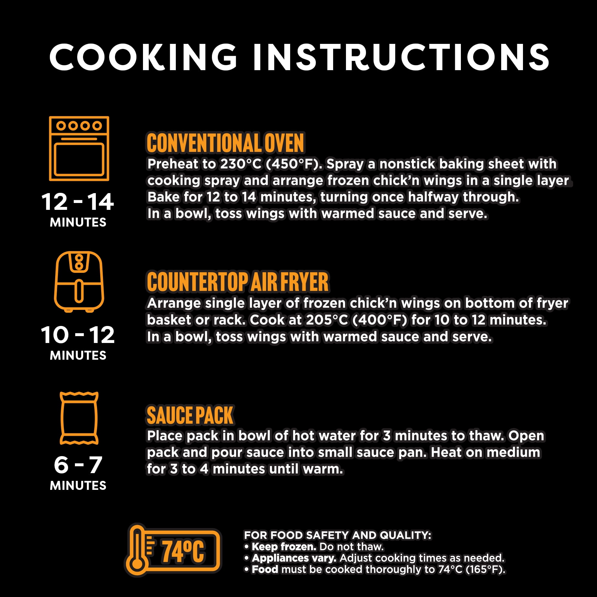 Ailes de végé-poulet BBQ SuprêmeMC Gardein®, 415 g GARDEIN SUP CHICKEN WING BBQ