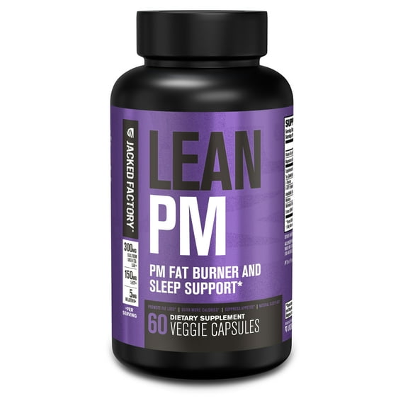 Lean PM Night Fat Burner, Sleep Aid & Appetite Suppressant – 60 Capsules