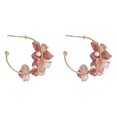 thumbnail image 1 of RV Vintage Yard Wind Pendientes de aguja de plata Perla natural Rosa Cristal Fresa Chica Superhada Sailing Electrónica, 1 of 5