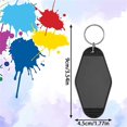 thumbnail image 3 of 30 Pack Motel Keychain Blank Vintage Key Tag Vintage Hotel Keychain Sublimation Decorative Blank, B, 3 of 5