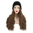 thumbnail image 6 of Fashionable Hooded Wig Knit Hat for Women Featuring Long Curly Hair for Everyday Use in Multiple Colors, 6 of 7