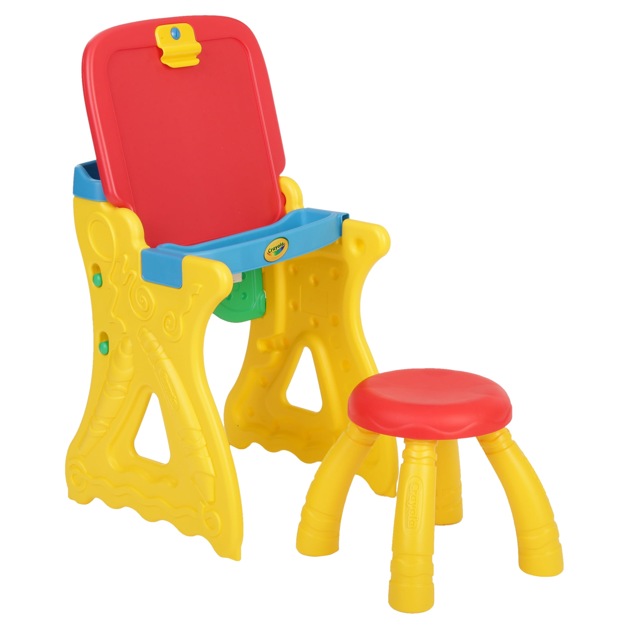 Crayola Play 'N Fold Art Studio Easel Desk & Chair Set for Kids Room
