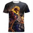 thumbnail image 1 of Ghost Rider camiseta Für Männer Sommer Marvel 3D Druck Lässige damen camisetas Kurzarm Harajuku Junge Mädchen Kinder t Tops xuanjing unisex, 1 of 2