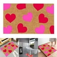 thumbnail image 2 of Valentine'S Rug Polyester, Other Home Floor Decoration, Valentine'S Day Floor Mat, Polyester Holiday Welcome Door Mat Non Slip Absorbent Rug for Home Decor Hot Pink, 2 of 9