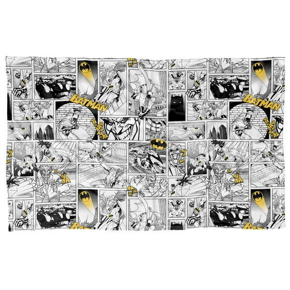Batman Comic All Over Fleece Blanket 36' x 58',Comic All Over