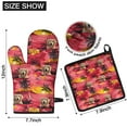 thumbnail image 6 of Golden Retriever Hawaiian Kitchen Oven Mitt and Pot Holder Sets 4 Pcs for Baking, Cooking and Grilling, Heat Resistant Up To 392 °F, 6 of 7