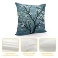 thumbnail image 4 of YINGXI Throw Pillow Cushion Cover, Branches Pale Japanese Spring Form, Decorative Square Accent Pillow Case,Blue 24x24in, 4 of 5