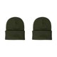 thumbnail image 3 of Gorros de punto Qarigey Ajustable Otoño Color caramelo Verde ejercito 2piezas CBP263742, 3 of 5