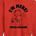 thumbnail image 3 of Garfield - I'm Here Youre Welcome - Toddler & Youth Long Sleeve Graphic T-Shirt, 3 of 5