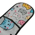 thumbnail image 4 of Yayeee Double Oven Mitt Kitchen Heat Resistant Baking 35" x7" Quilted Glove, Cute Cat Pattern, 4 of 6
