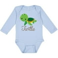 thumbnail image 3 of Inktastic Little Turtle Boys or Girls Long Sleeve Baby Bodysuit, 3 of 5
