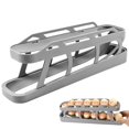 thumbnail image 1 of Automatic Egg Dispenser Roller Refrigerator Egg Holder Storage Container for Kitchen, 1 of 5