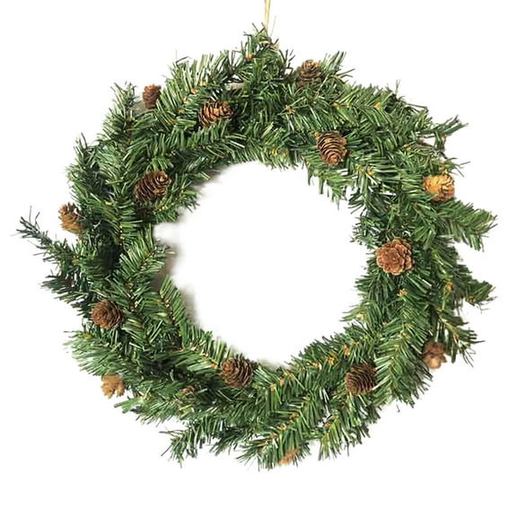 KUNPENG Christmas Wreath for Wall 15.7" Artificial Xmas Wreath for Front Door and Indoor Holiday Home Decorations