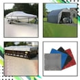 thumbnail image 4 of Tarps in Multiple Sizes 18 OZ Waterproof Tarpaulin - 100% UV & Weather Resistant Vinyl Coated PVC Tarps - Perfect for Canopy Tent, Boat or Pool Cover (20' x 60', Gray), 4 of 7