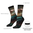 thumbnail image 4 of Haiem Realistic Colorful Chameleon Pattern Crew Socks – Soft & Durable Moisture-wicking Socks, Stay-Up Fit for Business, Work, and Casual Wear Size 5-11, 4 of 6
