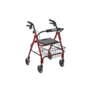 Drive Medical Lever Brake 4 Wheel Aluminum Rollator
