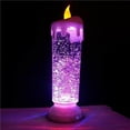 thumbnail image 3 of Inteprter Velas sin llama, velas coloridas RGB, velas de mecha eléctrica, velas de cristal LED para decoración de escritorio de fiesta en casa Iluminación y accesorios Inteprter HA034430-00, 3 of 6