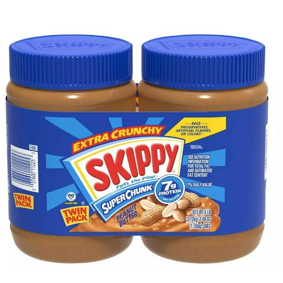 Skippy Chunky Peanut Butter-48 oz, 2 ct