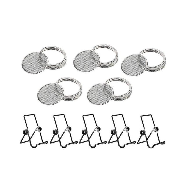 Seed Sprouting Lids- Stainless Steel Sprout Lids With Screen For Wide Mouth Jars