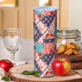 thumbnail image 2 of Pioneer Flower Floral Print Pattern 20oz Skinny Tumbler with Straw & Lid, Double Wall Vacuum Insulated Cup, Leak-Proof, Cup Holder Friendly, Hot 6H Cold 12H, 2 of 6