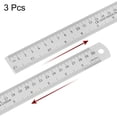 thumbnail image 3 of Steel Ruler 30cm 12 Inch Aluminum with Conversion Table, 3 Pieces, 3 of 6