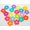 Flower Donut 20mm, variant on 100pcs Mixed Jelly Color Acrylic Various Shape Heart Flower Charm Beads Crafts-Concave Cube 10mm